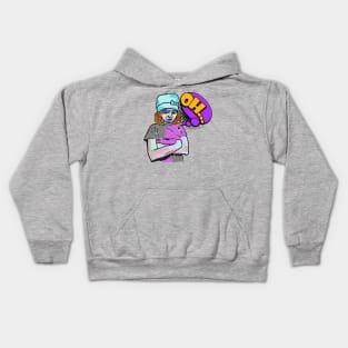 Serious girl Kids Hoodie